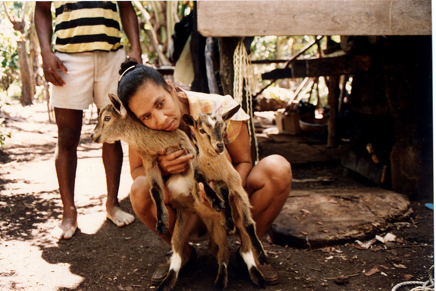 174.jpg, Bing's wife & goat